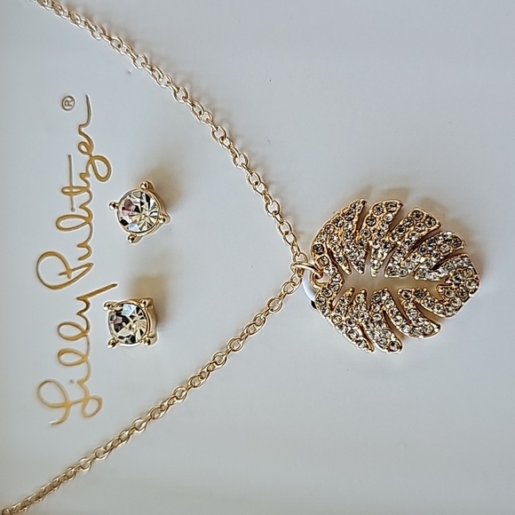 New Lilly Pulitzer Necklace and Earring Set NIB - Picture 6 of 6